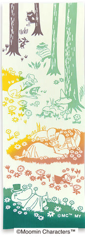 Kenema -  51020  Moomin Characters series -   Nap  お昼寝   (The dyed Tenugui)