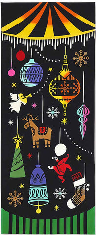 Kenema  -  50266  Mary Christmas go round   (メリークリスマスゴーランド)  (The dyed Tenugui)