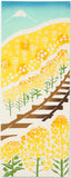 Kenema - 50237  Nanohana no tabiji  菜の花の旅路  (The dyed Tenugui) - Japanese traditional Tenugui