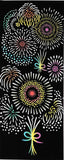 Kenema  - 50288  Bouquet fireworks 花束花火  Japanese Tradition Cotton Towel (The dyed Tenugui)