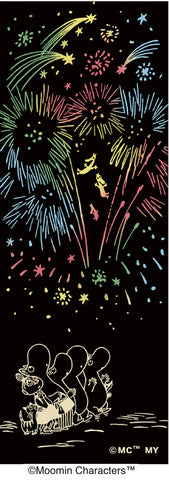 Kenema - 51023  Moomin Characters series -   Firework 花火  (The dyed Tenugui)