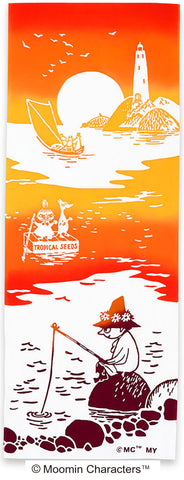 Kenema - 51018  Moomin Characters series - Sunset  夕焼け (The dyed Tenugui)