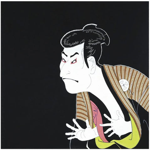 Chirimen Furoshiki - Sharaku 写楽 - Furoshiki (Japanese Wrapping Cloth) 68 x 68 cm