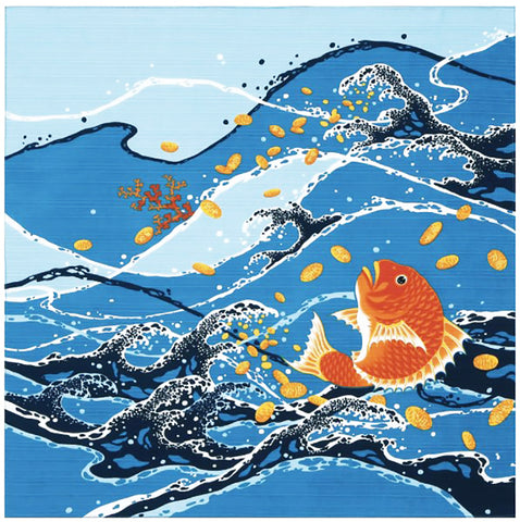 Yu-Soku - Tai koban 鯛小判 - Furoshiki 50 x 50 cm