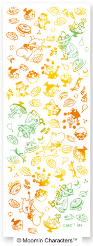 Kenema - 51016  Moomin Characters series - Food フード (The dyed Tenugui)