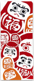 Kenema - 50255  Lucky Daruma 福だるま (The dyed Tenugui) - Japanese traditional Tenugui
