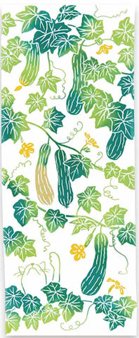 Kenema - 50252 Resting in the shade 葉陰で休息   (The dyed Tenugui) - Japanese traditional Tenugui