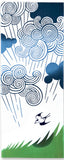 Kenema  - 50275   Rain at certain times 時期に雨  Japanese Tradition Cotton Towel (The dyed Tenugui)