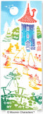 Kenema - 51008  Moomin Characters series -  Let's go home  お家へ帰ろう   (The dyed Tenugui)