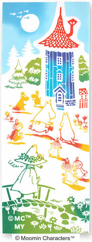 Kenema - 51008  Moomin Characters series -  Let's go home  お家へ帰ろう   (The dyed Tenugui)
