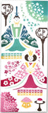 Kenema  -  50240  Haru bina 春雛  Japanese Tradition Cotton Towel (The dyed Tenugui)