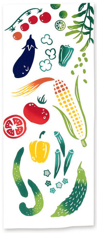 Kenema  -  50216 Toretate Natsu yasai     採れたて夏野菜        (The dyed Tenugui)