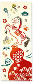 Kenema  - 50301   A horse out of a gourd 瓢箪から駒   (The dyed Tenugui)