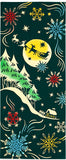 Kenema  -  50300   Moonlight Christmas    ムーンライトクリスマス     (The dyed Tenugui)