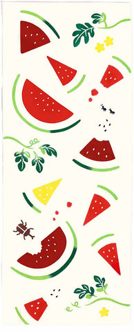 Kenema  -  50290  Ripe watermelon 食べ頃スイカ  Japanese Tradition Cotton Towel (The dyed Tenugui)