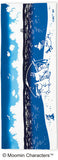 Kenema -  51019  Moomin Characters series - Big fish  大きな魚 (The dyed Tenugui)