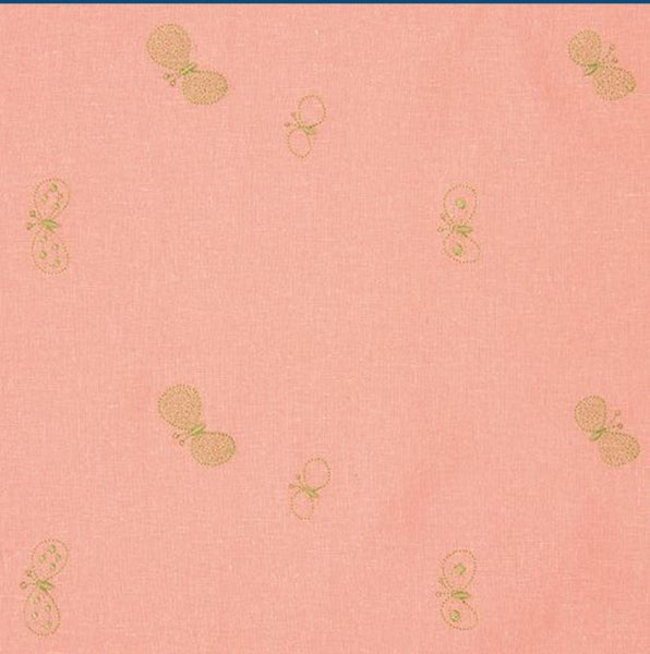 Cho Musubi - 48 Mina Perhonen Linen Embroidery L choucho Salmon