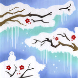 Kenema  - 50297  Snow-capped Mt. Fuji    富士見雪景   (The dyed Tenugui)