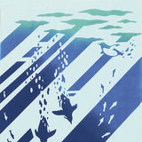 Kenema  -   50219  Kaiyou Penguin  海遊ペンギン   (The dyed Tenugui)