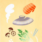 Kenema  - 50228   Onabe no junbi    お鍋の準備    (The dyed Tenugui)