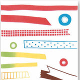 Kenema - 50257  Colorful Masking Tape  カラフルマステ (The dyed Tenugui) - Japanese traditional Tenugui