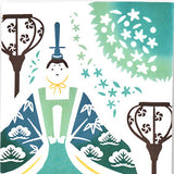 Kenema  -  50240  Haru bina 春雛  Japanese Tradition Cotton Towel (The dyed Tenugui)