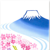 Kenema  - 50272  Fuji's Sakuragawa River   富士の桜川     (The dyed Tenugui)