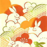 Kenema  -  50303  Peaceful rabbit   安穏福兎   (The dyed Tenugui)
