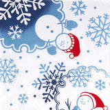 Kenema  -  50299  Snowflakes falling  雪花舞う  (The dyed Tenugui)