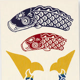 Kenema  -  50241  Kabuto kazari 兜飾り  (Boys' Festival)  Japanese Tradition Cotton Towel (The dyed Tenugui)