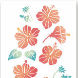 Kenema - 50253   Hibiscus Garden ハイビスカスの庭   (The dyed Tenugui) - Japanese traditional Tenugui