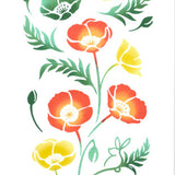 Kenema -  50215    Koi to poppy       恋とポピー    (The dyed Tenugui)