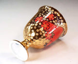 Fujii Kinsai Arita Japan - Somenishiki Golden Sakura Wine Cup #2 - Free shipping