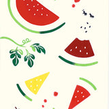 Kenema  -  50290  Ripe watermelon 食べ頃スイカ  Japanese Tradition Cotton Towel (The dyed Tenugui)