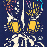 Kenema  -  50214  Hana Beer   はなびいる        (The dyed Tenugui)