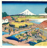 Katsushika Hokusai - #30 - Sunshū Katakura chaen no Fuji  駿州片倉茶園ノ不二  - Free Shipping