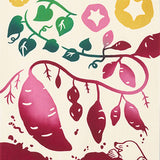 Kenema  -  50225  Oimo hori  お芋堀り   (The dyed Tenugui)