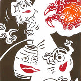 Kenema  - 50286 Ghost Test of Courage 妖怪肝試し  Japanese Tradition Cotton Towel (The dyed Tenugui)