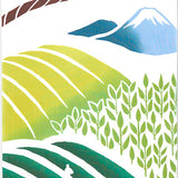 Kenema - 50236  Chatsumi  茶摘み (The dyed Tenugui) - Japanese traditional Tenugui