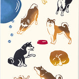 Kenema  - 50281 Today's Shiba Inu 今日の柴犬   Japanese Tradition Cotton Towel (The dyed Tenugui)