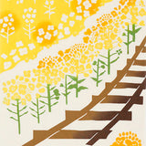 Kenema - 50237  Nanohana no tabiji  菜の花の旅路  (The dyed Tenugui) - Japanese traditional Tenugui