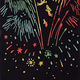 Kenema - 51023  Moomin Characters series -   Firework 花火  (The dyed Tenugui)