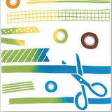 Kenema - 50257  Colorful Masking Tape  カラフルマステ (The dyed Tenugui) - Japanese traditional Tenugui