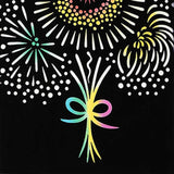 Kenema  - 50288  Bouquet fireworks 花束花火  Japanese Tradition Cotton Towel (The dyed Tenugui)