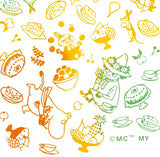 Kenema - 51016  Moomin Characters series - Food フード (The dyed Tenugui)