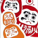 Kenema - 50255  Lucky Daruma 福だるま (The dyed Tenugui) - Japanese traditional Tenugui