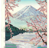 Okada Koichi - #P2 Kawaguchiko no Fuji (The view of Mt.Fuji from Lake Kawaguch) ( 河口湖の富士)- Free Shipping