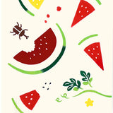 Kenema  -  50290  Ripe watermelon 食べ頃スイカ  Japanese Tradition Cotton Towel (The dyed Tenugui)