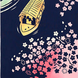 Kenema  -  50233  Yozakura Yakatabune  夜桜屋形船  (The dyed Tenugui)