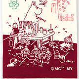 Kenema -51015 Moomin Characters series -  Moominmama & graffiti  ムーミンママ&落書き  (The dyed Tenugui)